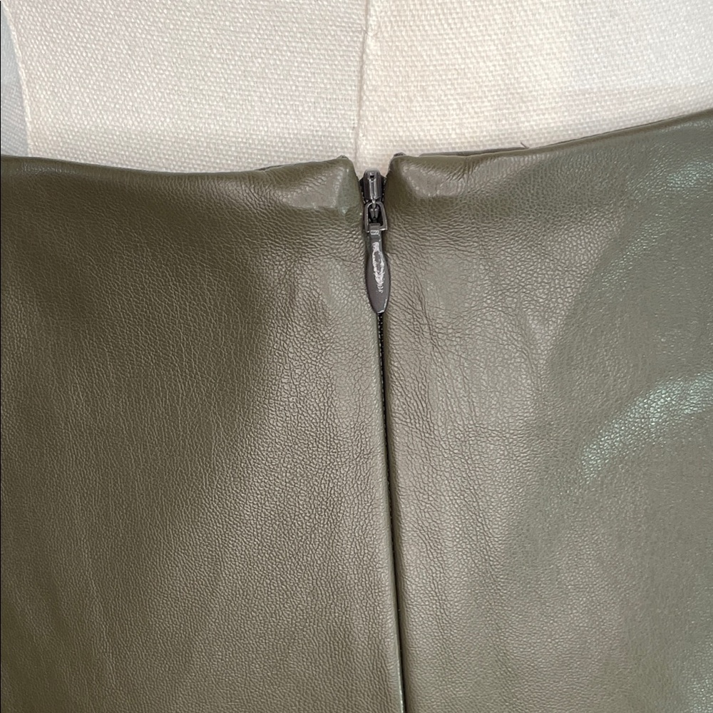 Jason Wu x RTR Green Leather Pencil Skirt, 2 - Picture 7 of 10